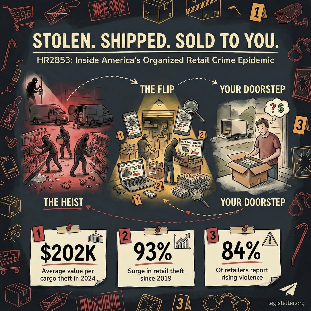 Infographic for Combating Organized Retail Crime Act of 2025